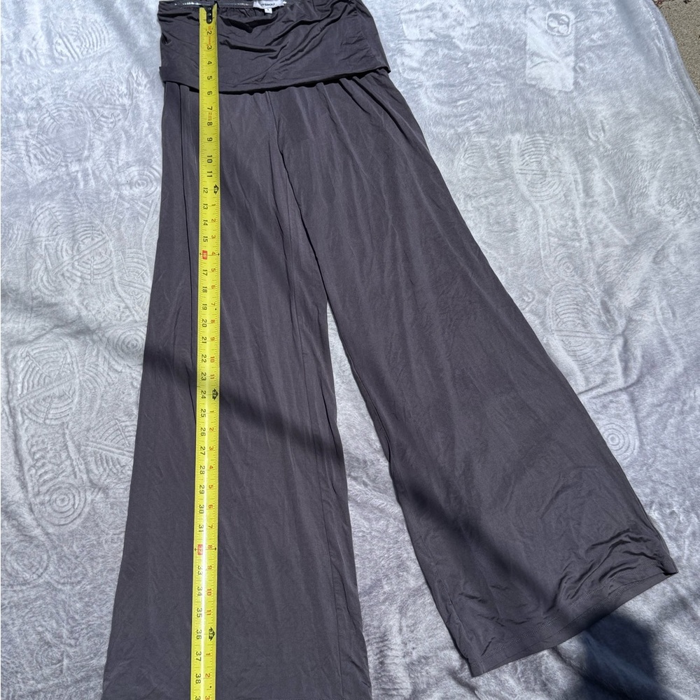 Miaou Charcoal Wide-Leg Pants